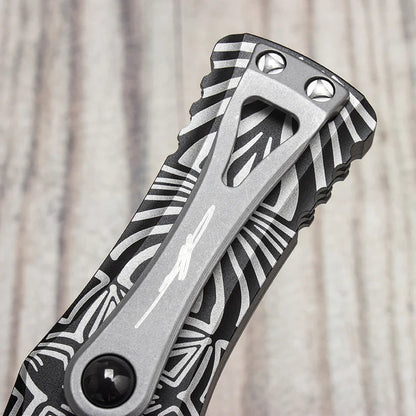 Spider Pattern Automatic Knife