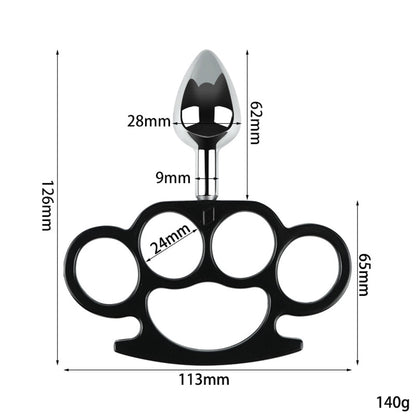 New Products Anal Plugs Metal Finger Tiger Anal Plugs Rear Anal Plugs Adult Erotic Sex Products Anal Plugs