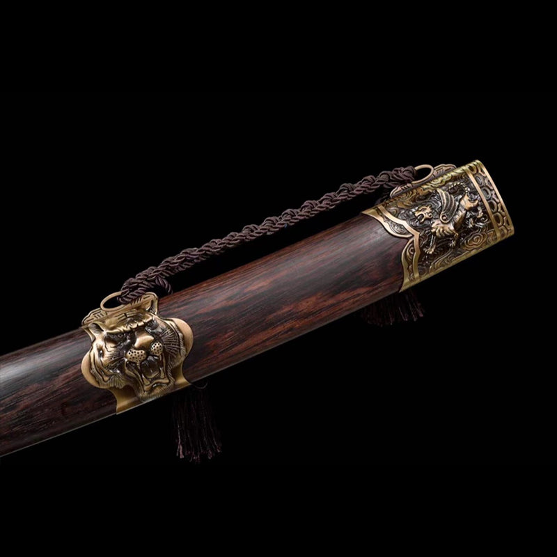 Handmade Tiger High Manganese Steel Chinese Sword