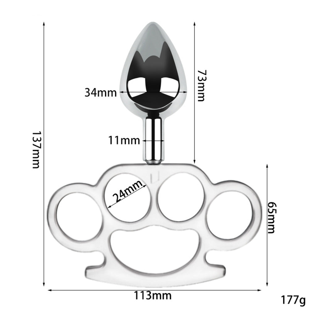 New Products Anal Plugs Metal Finger Tiger Anal Plugs Rear Anal Plugs Adult Erotic Sex Products Anal Plugs