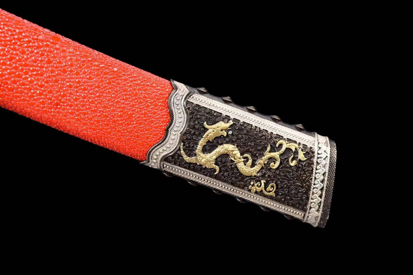 Red Fishskin Wootzsteel Kangxi Great Sword