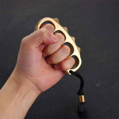 Brass Knuckle Pea Ring EDC Self Defense Tool