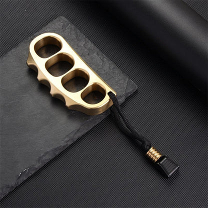 Brass Knuckle Pea Ring EDC Self Defense Tool