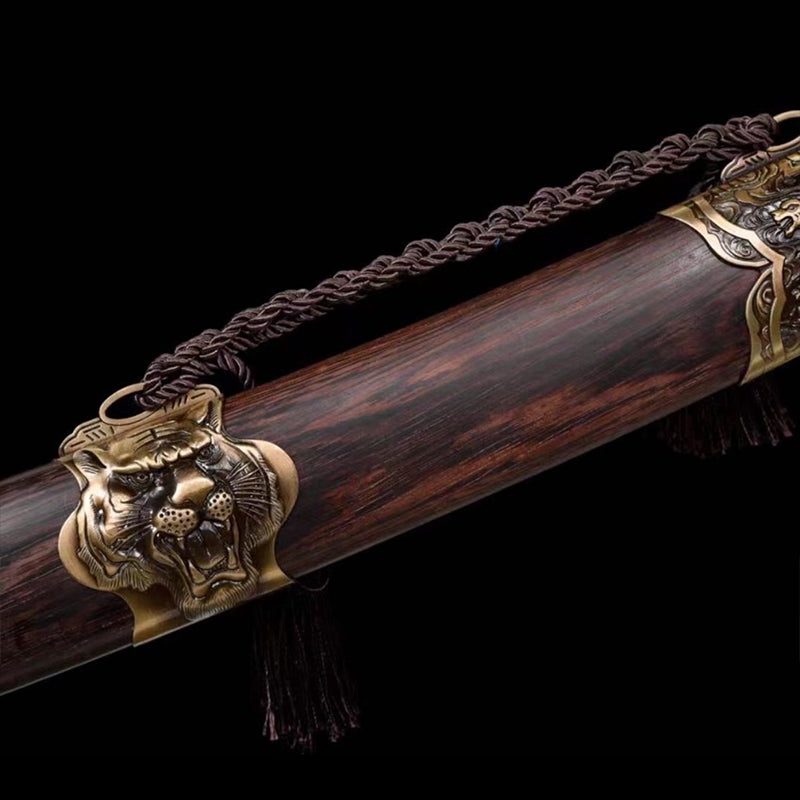 Handmade Tiger High Manganese Steel Chinese Sword