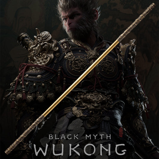 Black MYTH Wukong Golden Band Cudgel, Sage of Qi Tian Da Sheng Ruyi Golden Band Cudgel 150cm