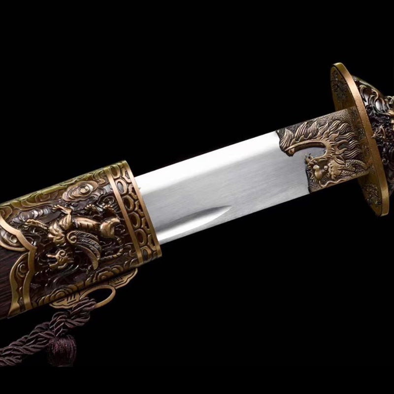 Handmade Tiger High Manganese Steel Chinese Sword