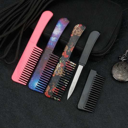 Comb Brush Knife Hidden Knife Self Defense For Women Gift For Besties