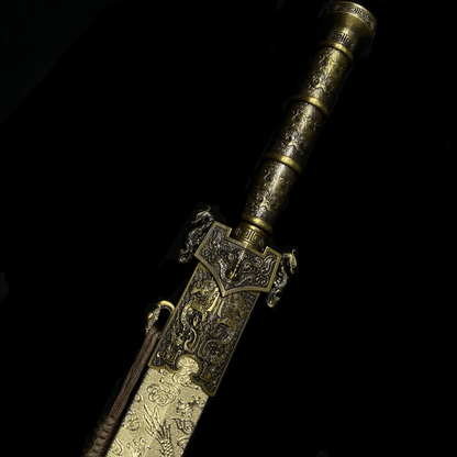 Handmade Chinese Golden Saint Han Sword