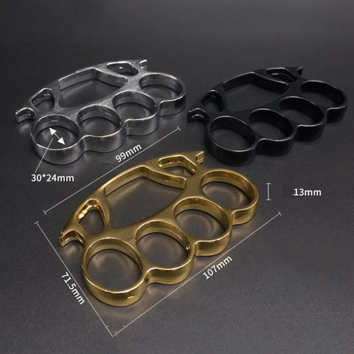 Self-defense portable brass knuckles