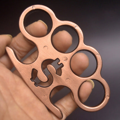 Control - Solid Brass Knuckles Duster For Self Defense Window Breaker EDC Supplies