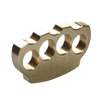 Brass knuckle ring EDC self-defense weapon