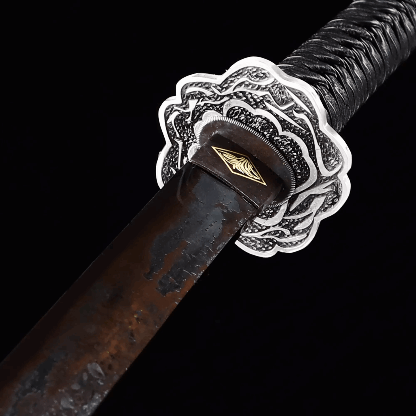 Hand Forged Anime Katana Sekiro: Shadows Die Twice Undead Cut High Manganese Steel Red Blade