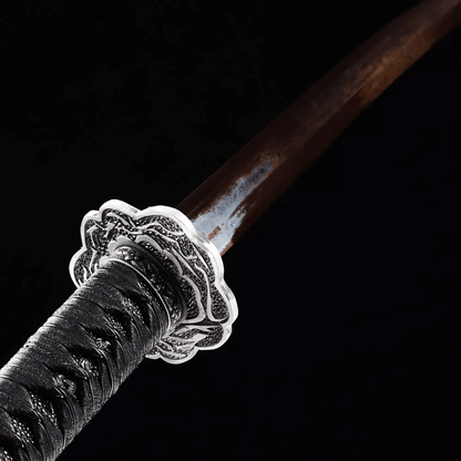 Hand Forged Anime Katana Sekiro: Shadows Die Twice Undead Cut High Manganese Steel Red Blade