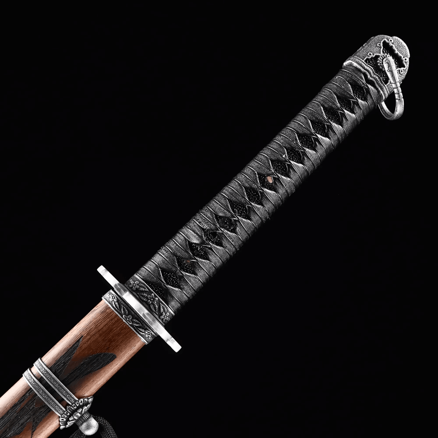 Hand Forged Anime Katana Sekiro: Shadows Die Twice Undead Cut High Manganese Steel Red Blade