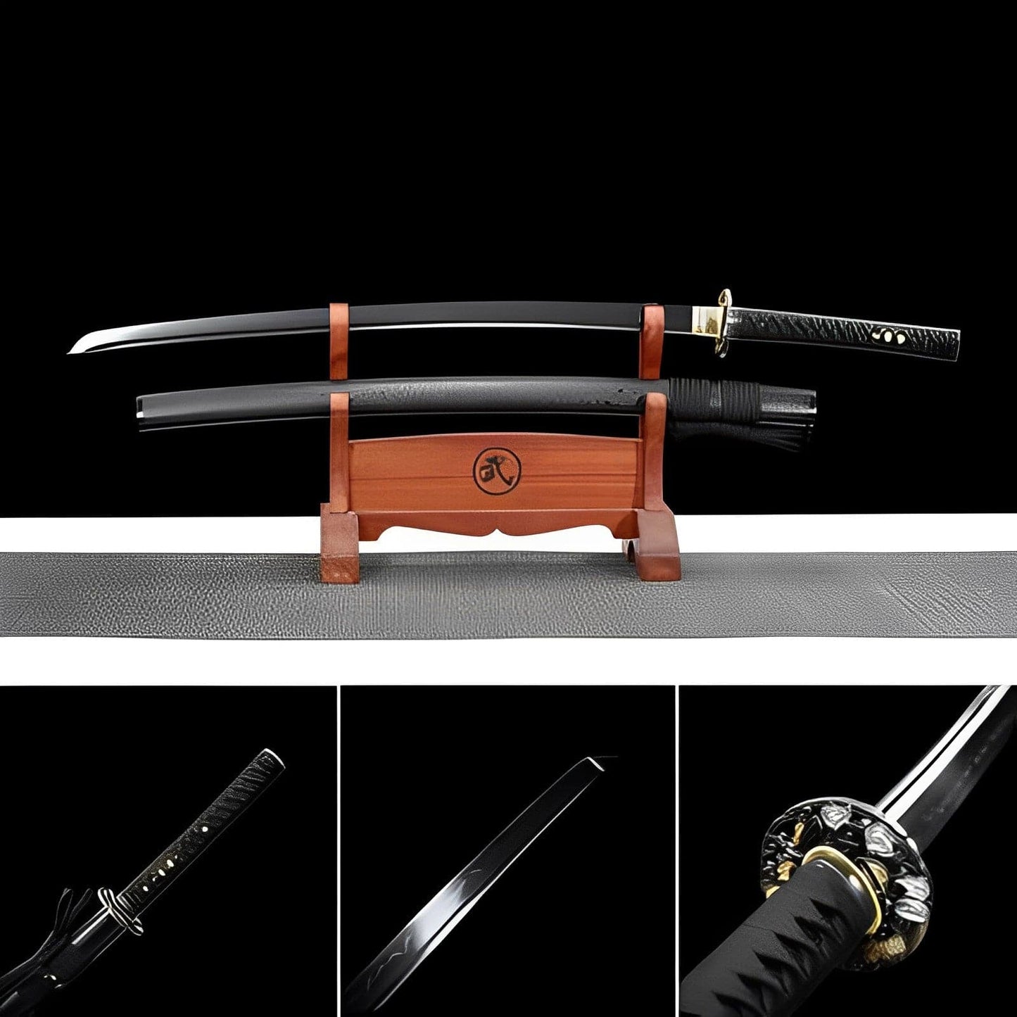 Hand Forged Japanese Samurai Katana Blackwing T10 Carbon steel Full Tang