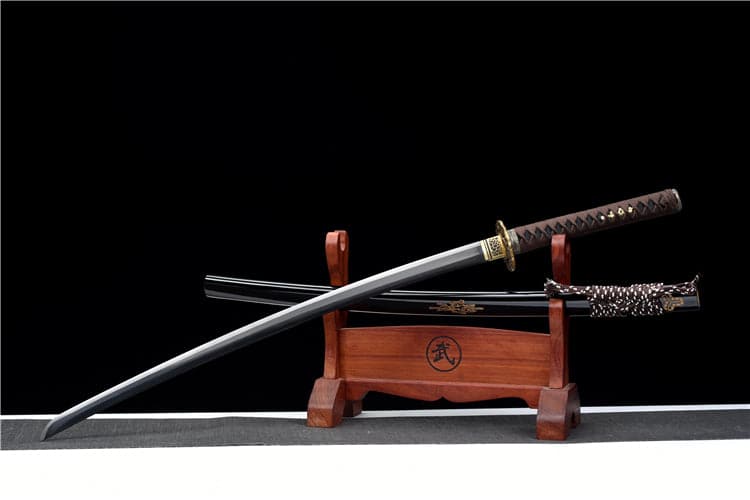 Hand Forged Japanese Samurai Katana Candle Dragon High Manganese Steel Blade blackening process