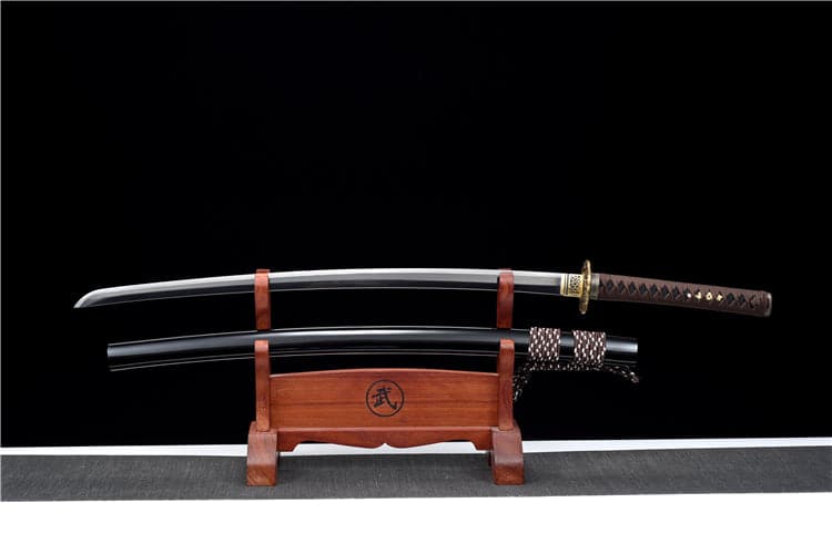 Hand Forged Japanese Samurai Katana Candle Dragon High Manganese Steel Blade blackening process