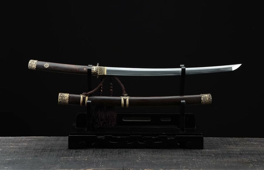 Hand Forged Japanese Samurai Katana Chi Dragon Pattern Steel Fine grinding