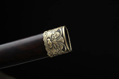 Hand Forged Japanese Samurai Katana Chi Dragon Pattern Steel Fine grinding