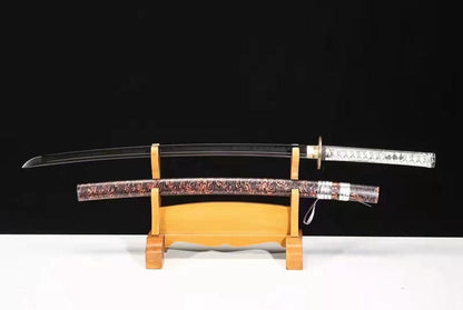 Hand Forged Japanese Samurai Katana Demon knife T10 Carbon steel Full Tang