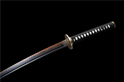 Hand Forged Japanese Samurai Katana Drop in the ocean T10 Carbon steel Blackening process