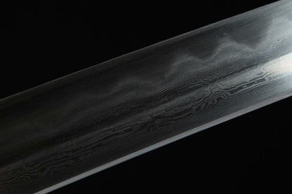 Hand Forged Japanese Samurai Katana Green Dragon Blade Plate Pattern Steel Blue