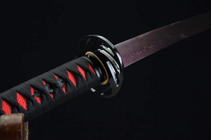 Hand Forged Japanese Samurai Katana Ichiro Sugimoto Damascus Steel Purple Blade