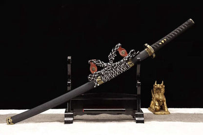 Hand Forged Japanese Samurai Katana Lion T10 Carbon steel Full Tang