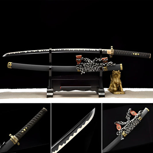 Hand Forged Japanese Samurai Katana Lion T10 Carbon steel Full Tang