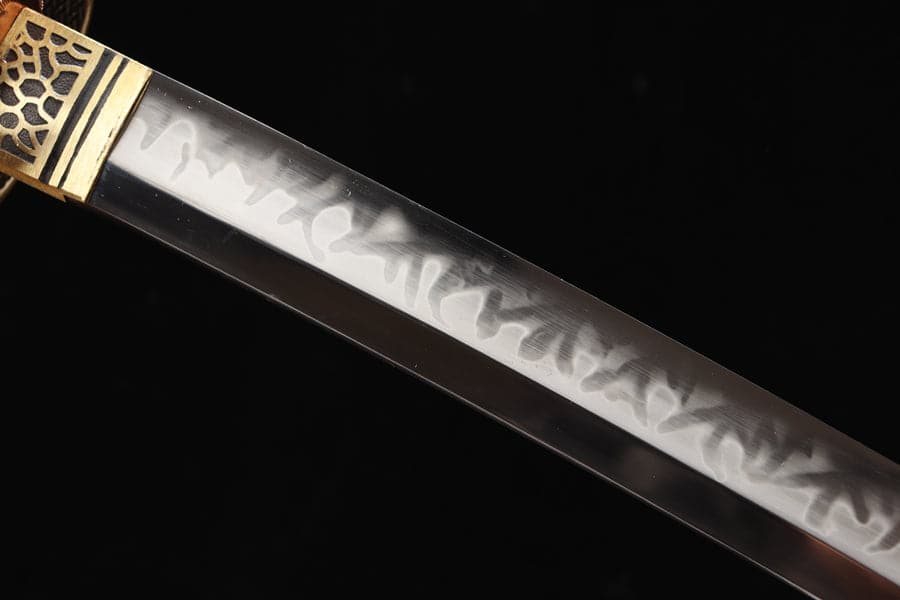 Hand Forged Japanese Samurai Katana Night Hidden T10 Carbon steel Turns the soil to burn blade