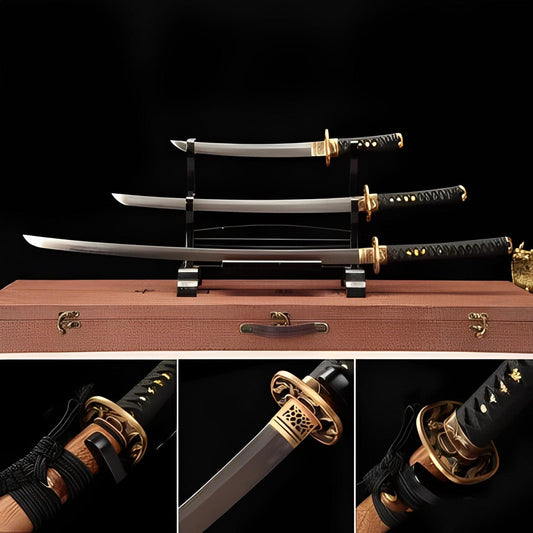 Hand Forged Japanese Samurai Katana Pattern Steel Turns the soil to burn blade