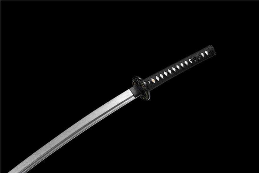 Hand Forged Japanese Samurai Katana Phantom Pattern Steel Full Tang