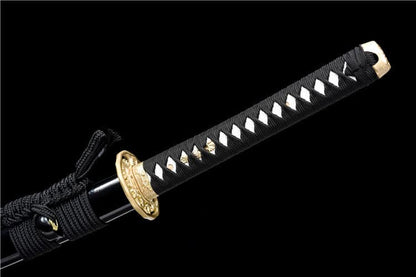 Hand Forged Japanese Samurai Katana Rose High Manganese Steel Purple Blade