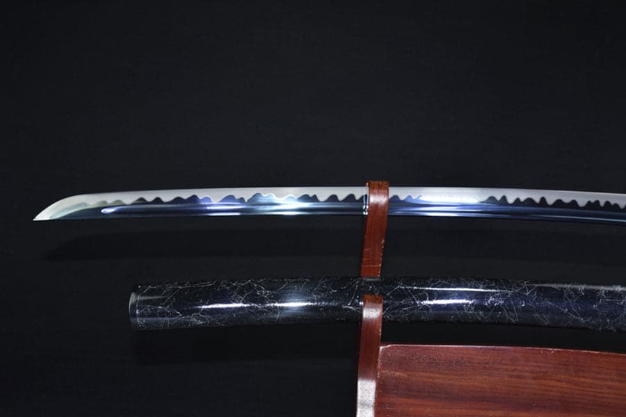 Hand Forged Japanese Samurai Katana 菊丸 きくまる T10 Carbon steel Blade baking blue