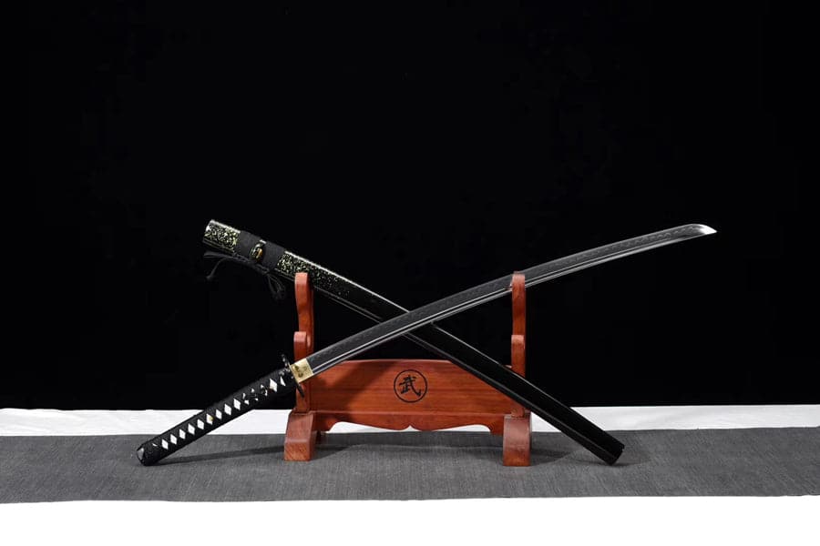 Hand Forged Japanese Samurai Katana T10 Carbon steel Green Vine Full Tang