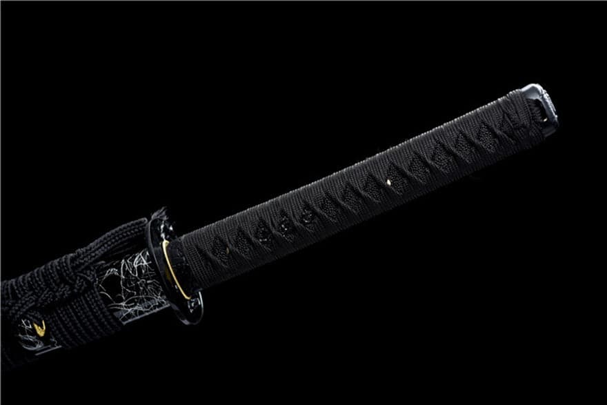 Hand Forged Japanese Samurai Katana Wanderer High Manganese Steel Blade blackening process