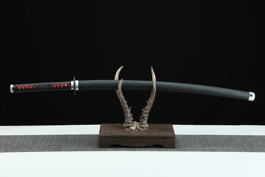 Handmade Anime Demon Slayer Tanjiro Nichirin Sword 1045 High Carbon Steel Black