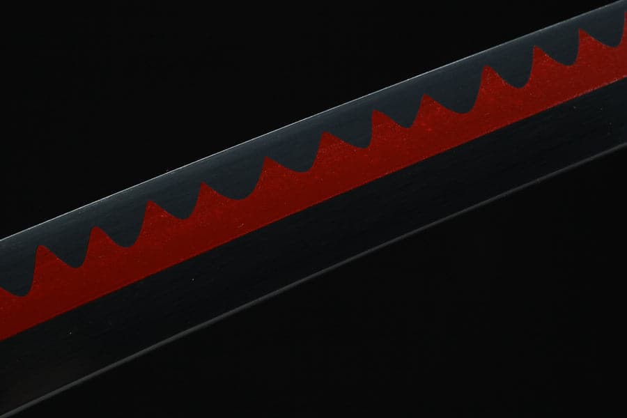 Handmade Anime One Piece Roronoa Zoro's Shusui Katana Sword 1045 High Carbon Steel Red Black Blade