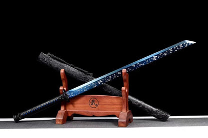 Handmade Butterfly Dance High Manganese Steel Chinese Sword With Blue Blade