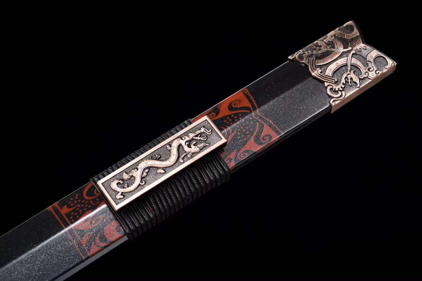 Handmade Chinese Han Dynasty 青雲 Sword Damascus Steel Blade baking blue