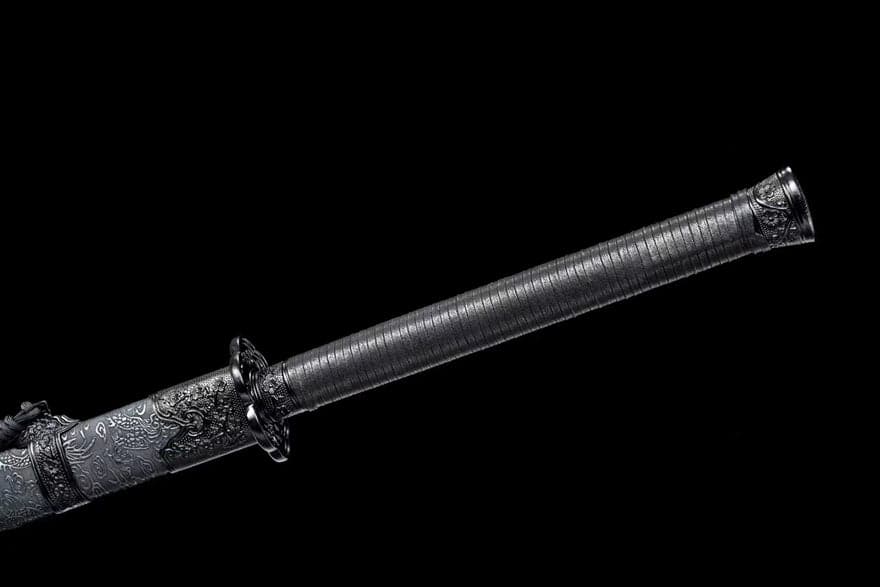 Handmade Corpse Dragon Cold Flame High manganese steel one piece Chinese Sword