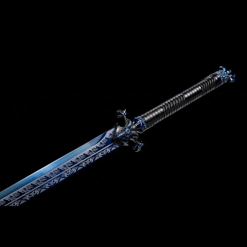 Handmade Devil King  Chinese Sword With Blue