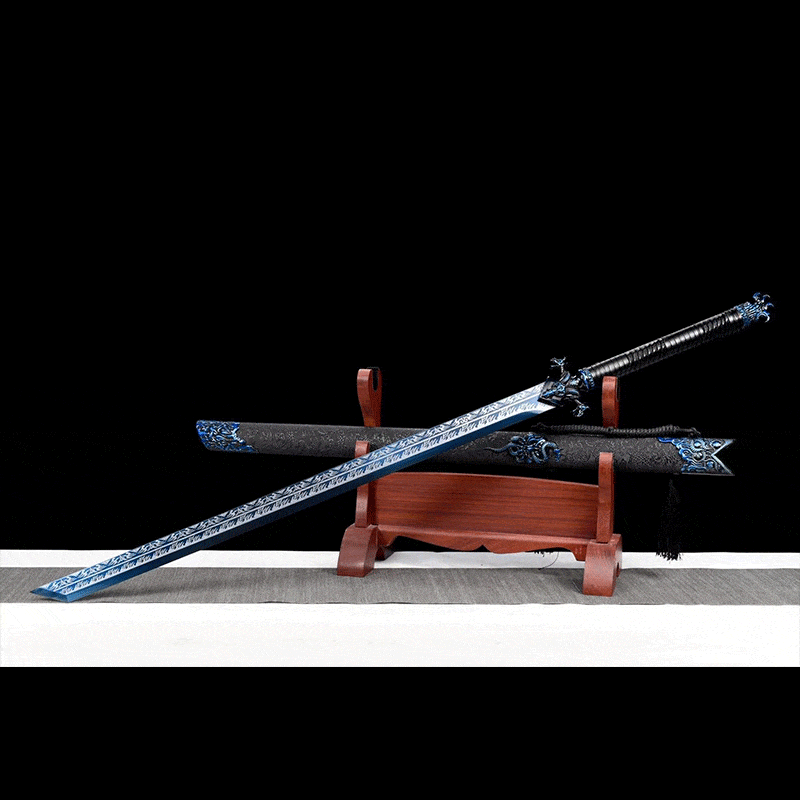 Handmade Devil King  Chinese Sword With Blue