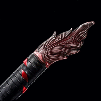 Handmade Flame-Eating Wolf Fury Manganese Steel Chinese Sword