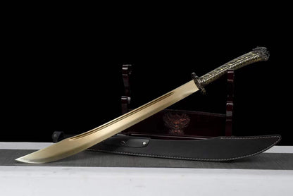 Handmade Golden Dragon High Manganese Steel Chinese Sword