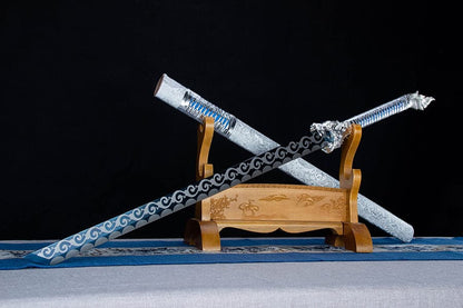 Handmade High Manganese Steel Snow Wolf  Tang Sword