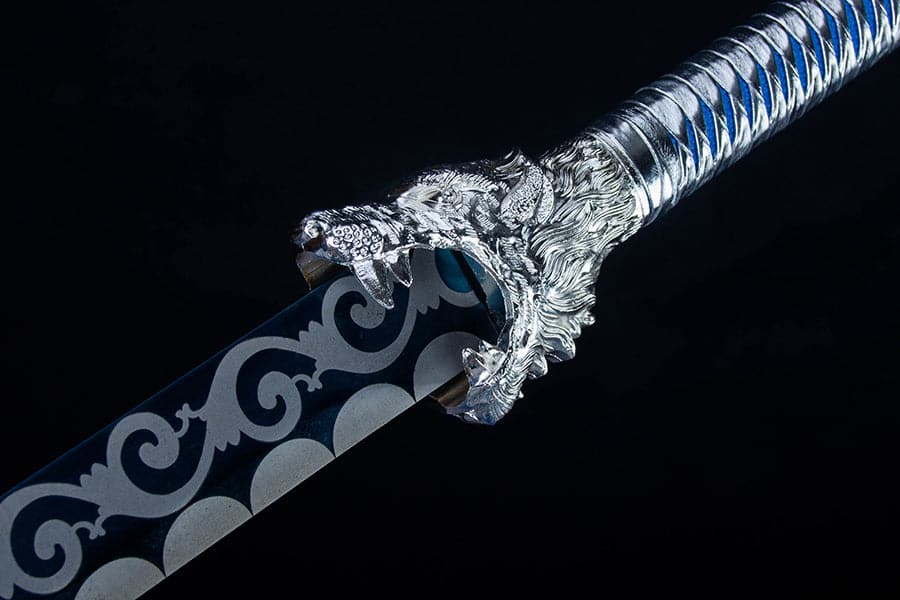 Handmade High Manganese Steel Snow Wolf  Tang Sword