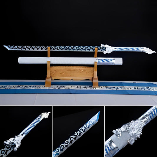 Handmade High Manganese Steel Snow Wolf  Tang Sword