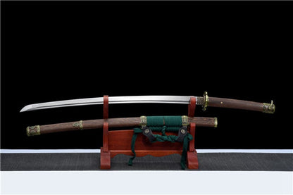 Handmade Japanese Tachi Odachi Clear Shadow Pattern Steel Imported rosewood