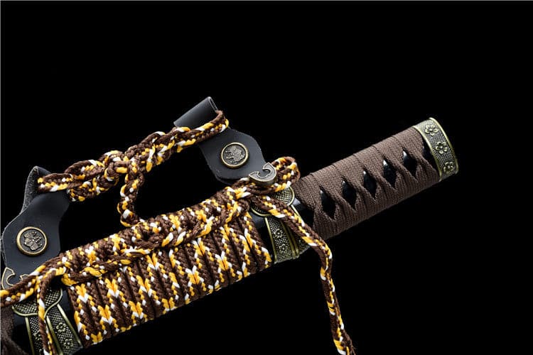 Handmade Japanese Tachi Odachi Dark Shadow High Carbon Steel Blackened blades